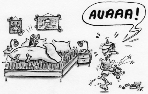 bed of nails tack in foot